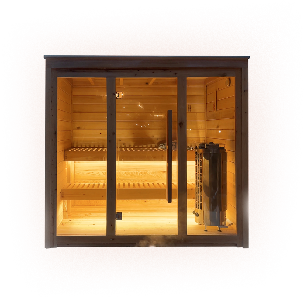 Modern 690 Minimalist Sauna - 6 person